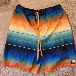 Laguna Swim Trunks Mens XL Multi Color Colorful Summer Beach Board Shorts Pocket